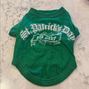 Old Navy Green St. Patrick's Day Dog Shirt